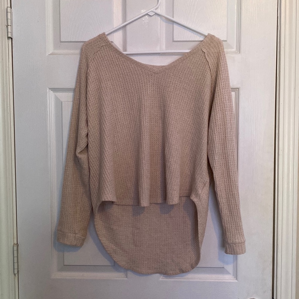 American eagle pink knit sweater